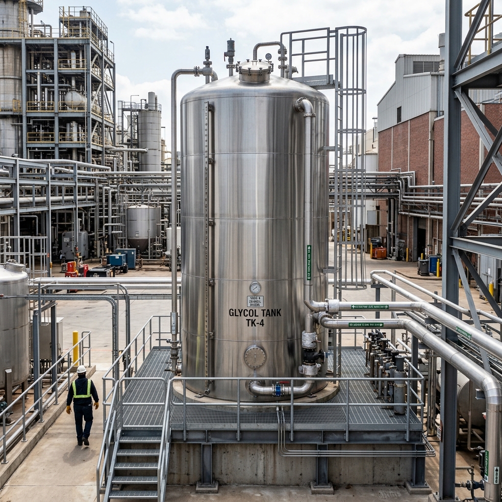 Vertical Stainless Steel Storage Tank